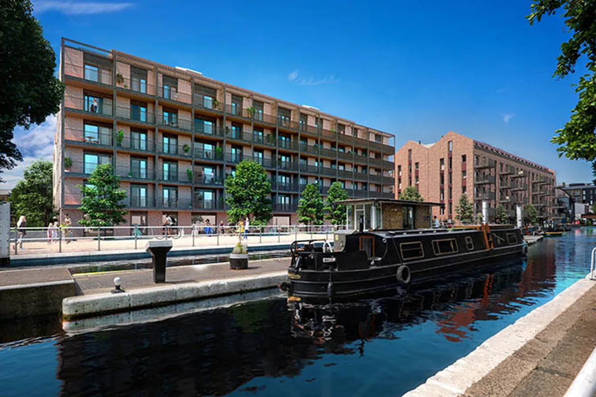 Lock No.19 canalside residential development in Hackney Wick