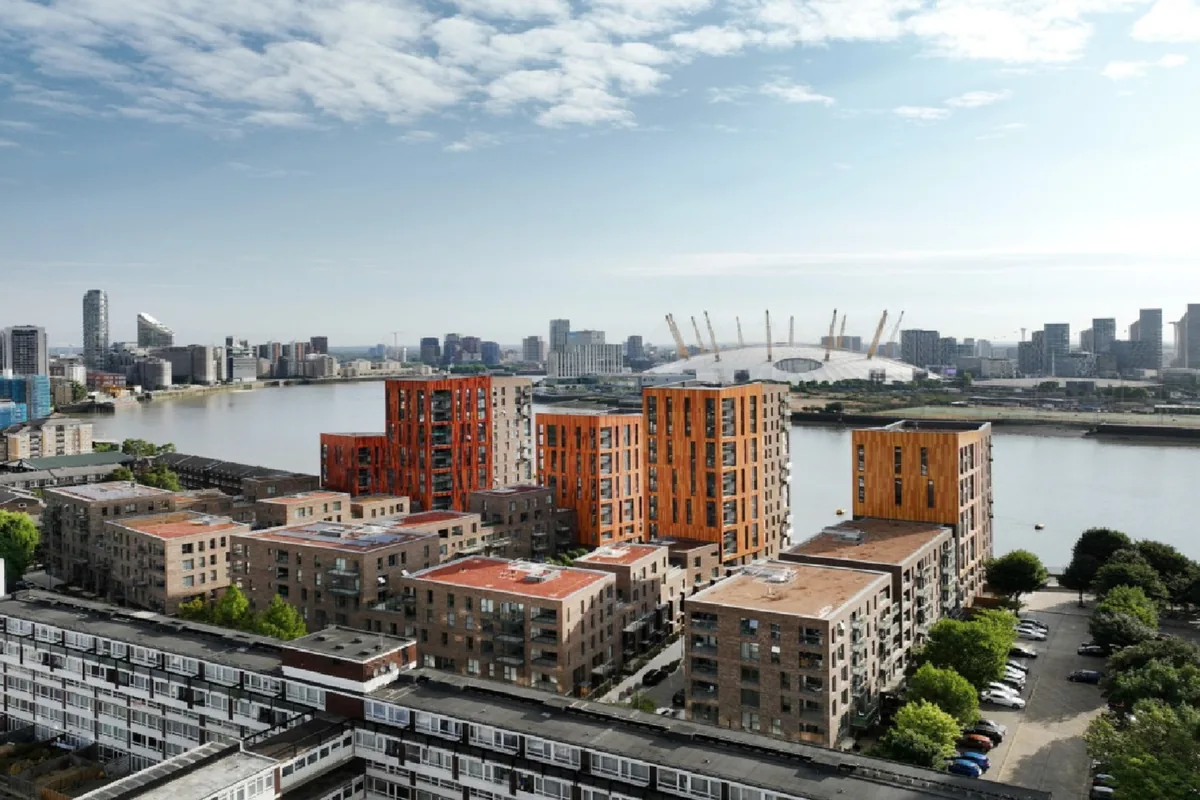 New Union Wharf riverside residential development on the Isle of Dogs